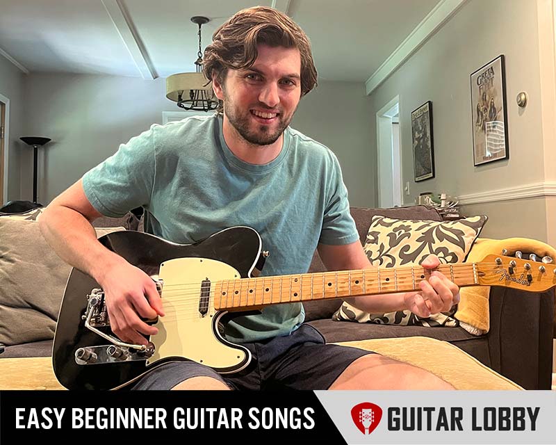 Easy guitar songs for beginners being demonstrated by Chris Schiebel