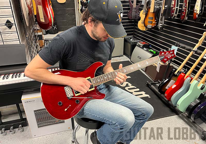 PRS SE Standard 24 being played by Chris Schiebel