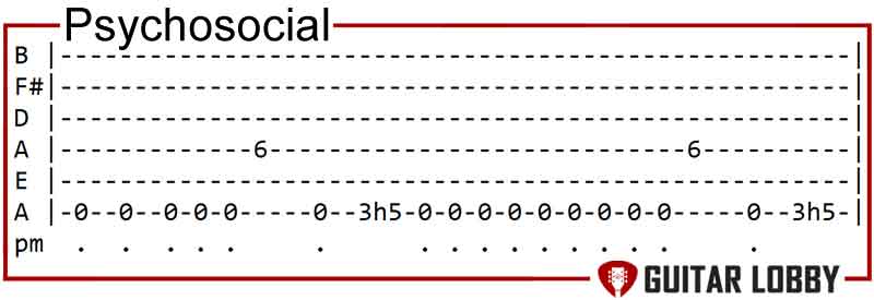 Psychosocial by Slipknot guitar riff