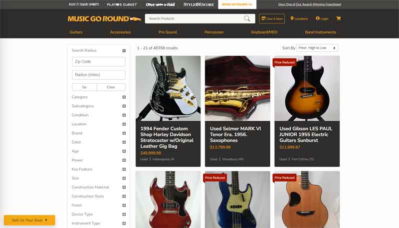 MusicGoRound with premium guitars for sale