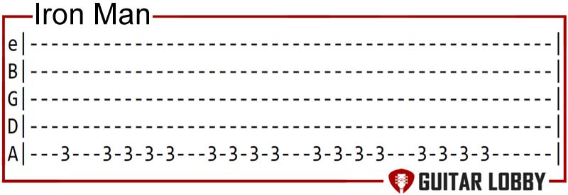 Iron Man guitar riff