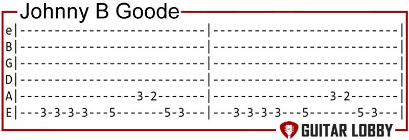 Johnny B Goode guitar riff