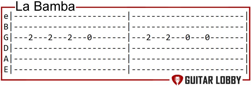 La Bamba guitar riff