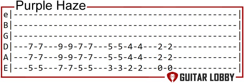 Purple Haze guitar riff