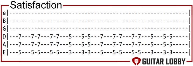 Satisfaction guitar riff