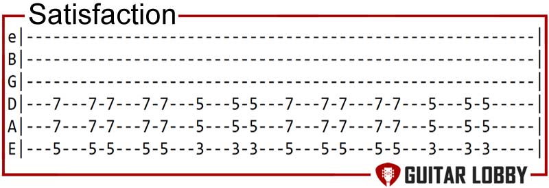 Satisfaction guitar riff