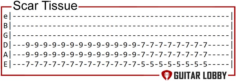 Scar Tissue guitar riff