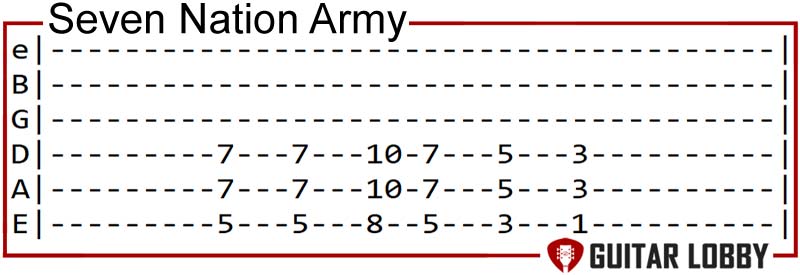 Seven Nation Army guitar riff
