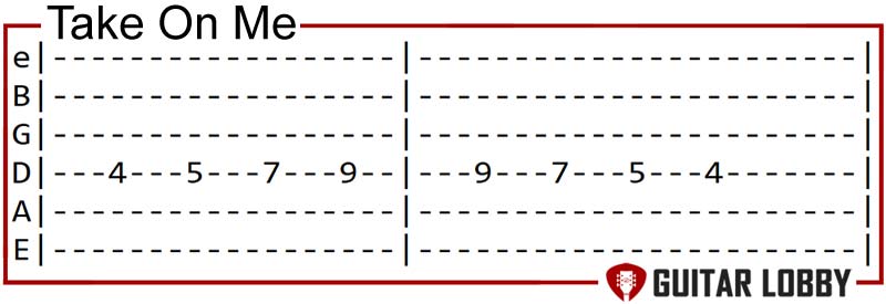 Take On Me guitar riff