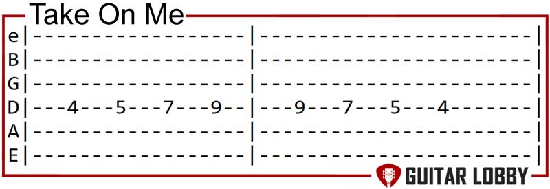 Take On Me guitar riff